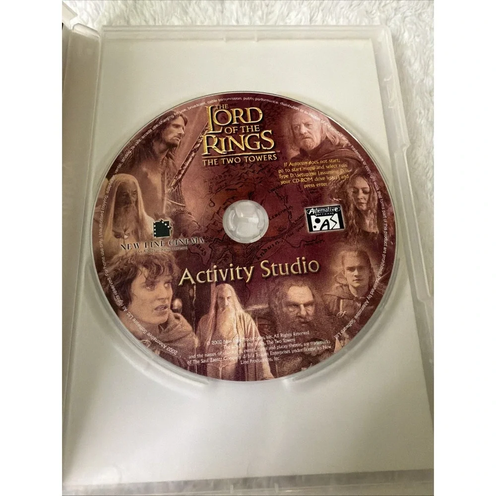 The Lord Of The Rings The Two Towers Activity Studio PC CD ROM Vtg